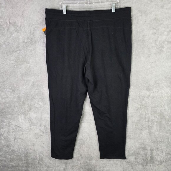 Womens Champion Black Joggers Drawstring Waist & Pockets Cotton Blend Size XXL - Picture 6 of 11
